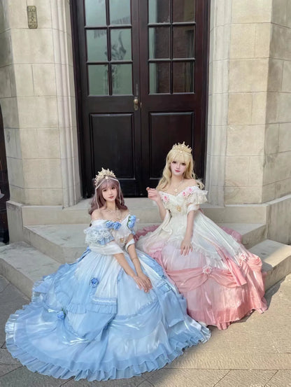 Meowing and fruity - Tana Manor - Classic Lolita OP Dress, Floral Decoration