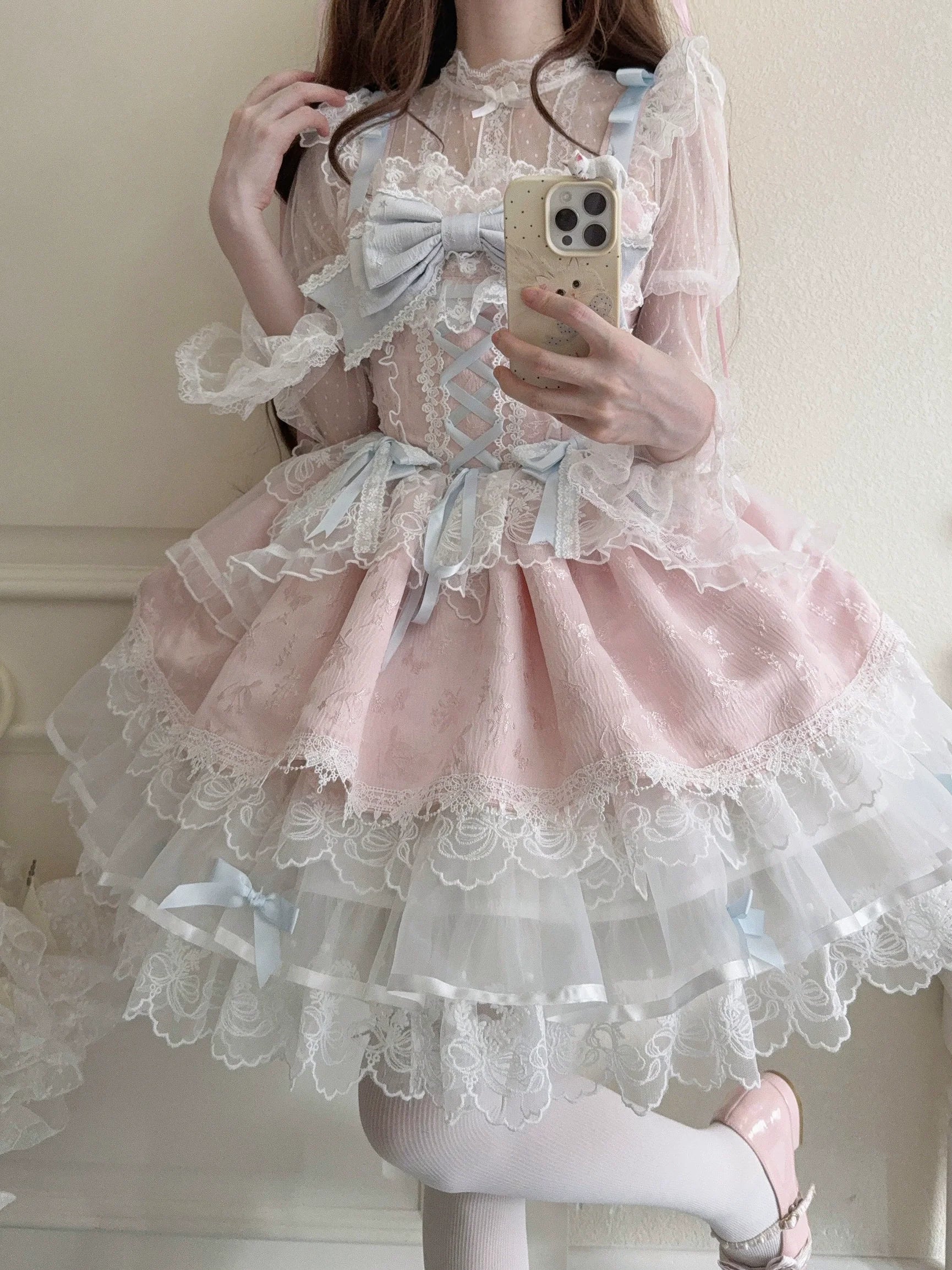 Sugar Girl- Fleeting Isle - Sweet Lolita Ballet Style Jumper Dress
