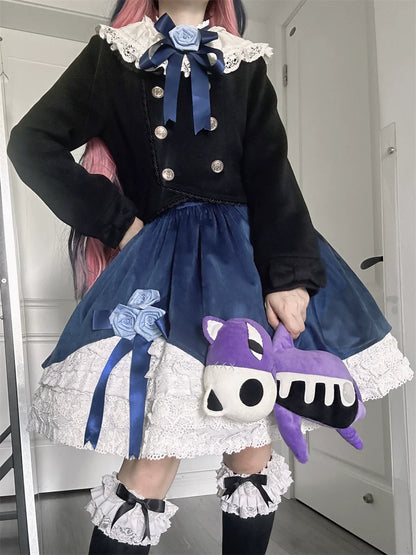 LeMiroir - Winter Solstice - Elegant Lolita Winter Short Coat & SK