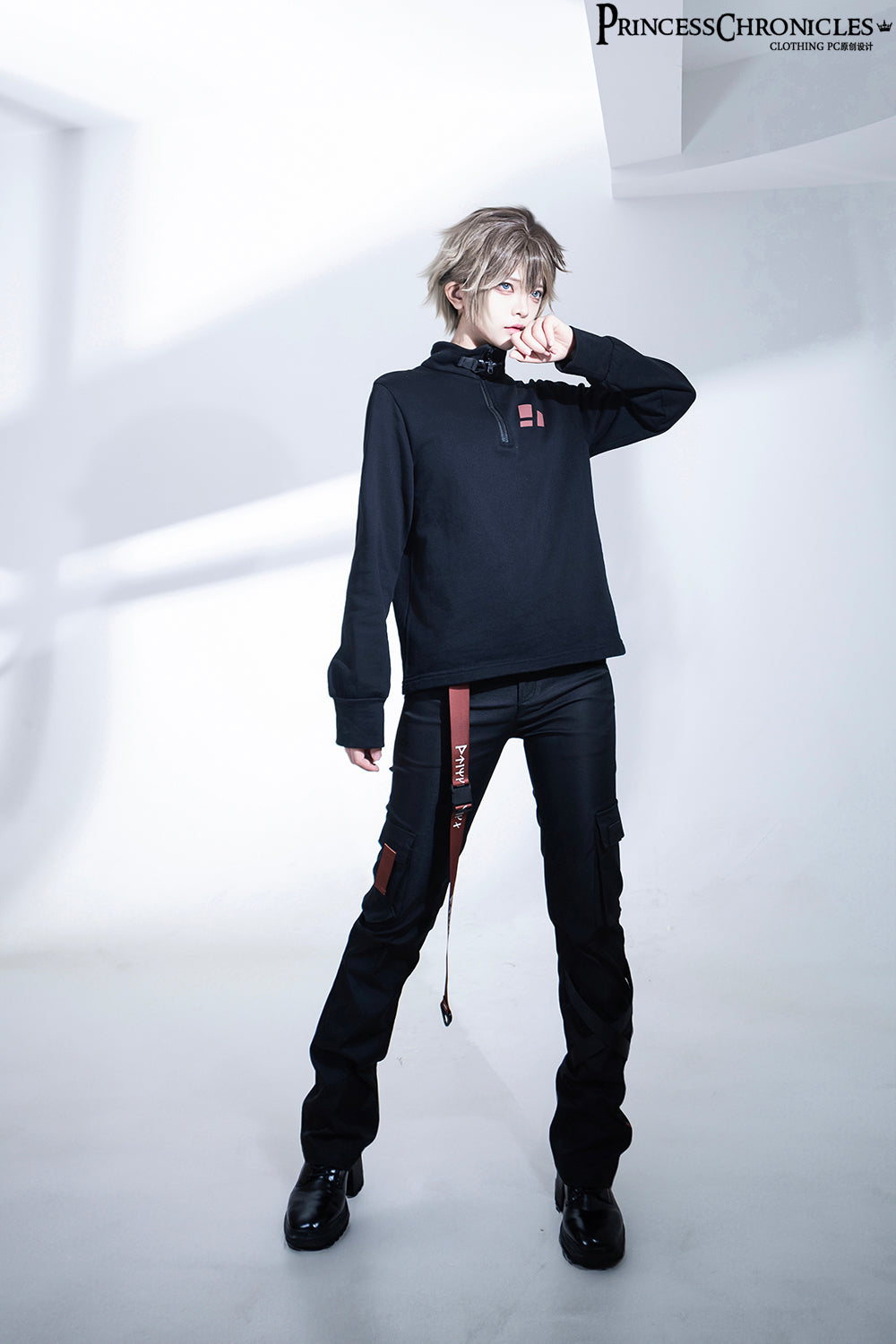 Princess Chronicles - Nameless Blade - Waste Soil Ouji Lolita Slim Black Pants