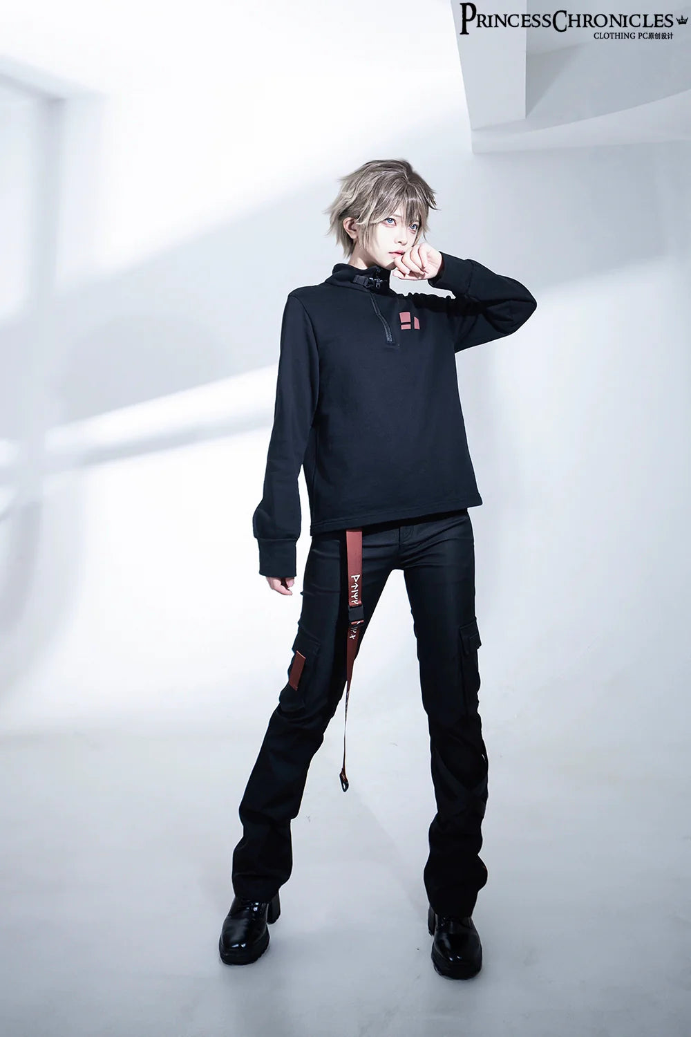 Princess Chronicles - Nameless Blade - Waste Soil Ouji Lolita Slim Black Pants