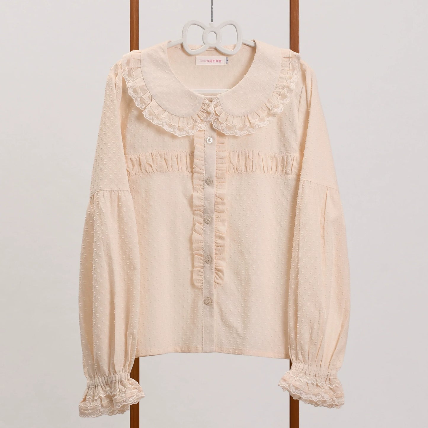 MIST - Tianmi - Sweet Lolita Blouse Long Sleeve Doll Collar Thin Shirt
