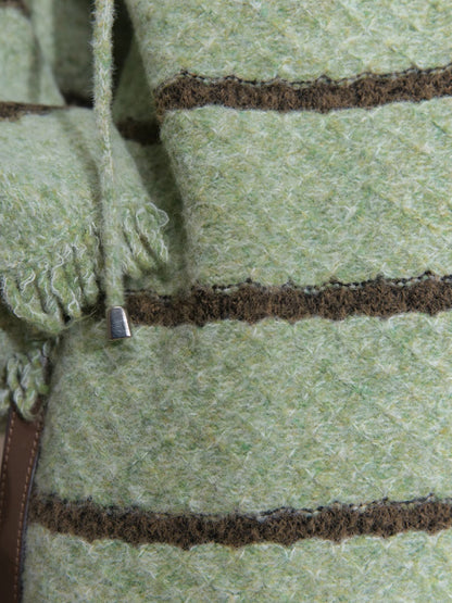 Wool cardigan + dress set【s0000007208】