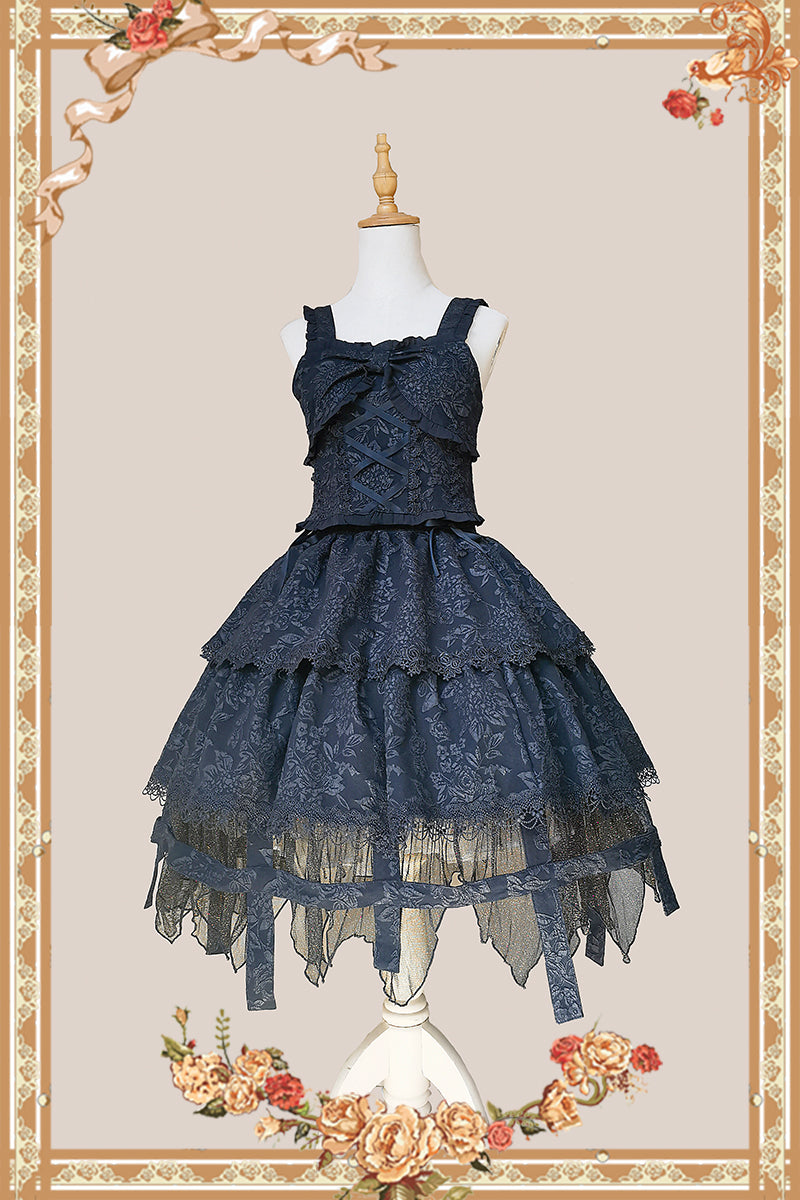 Infanta - Witch's Apprentice - Gothic Lolita Split Type Black Suit