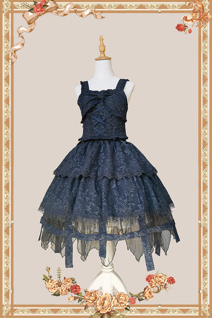 Infanta - Witch's Apprentice - Gothic Lolita Split Type Black Suit