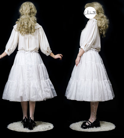 Boguta - Elegant Lolita Hip Petticoat with Detachable Hip Pad