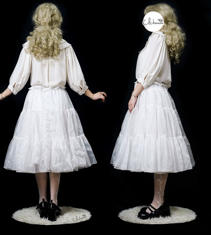 Boguta - Elegant Lolita Hip Petticoat with Detachable Hip Pad