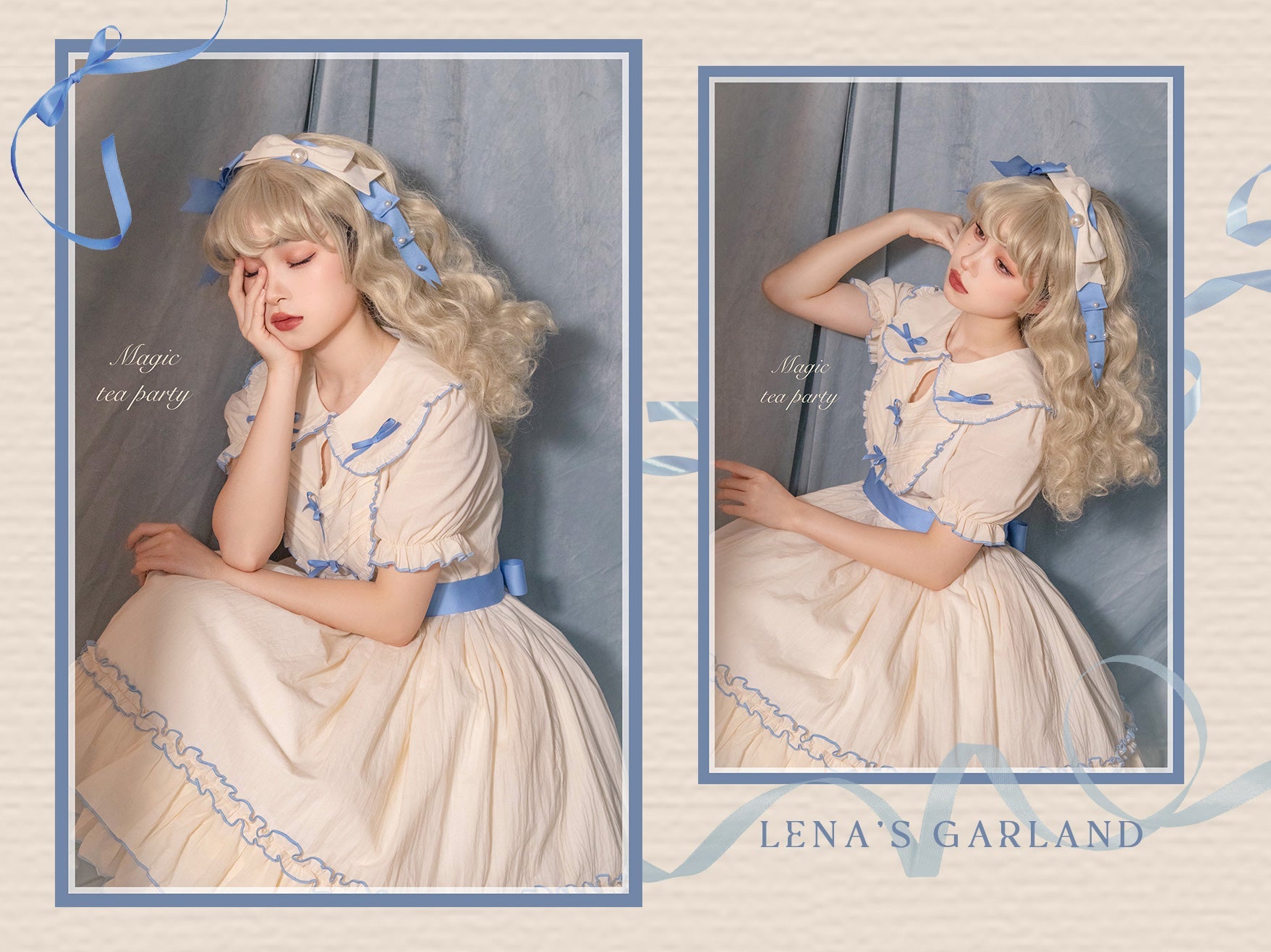 Magic Tea Party - Lena's Garland - Solid Color Lolita OP