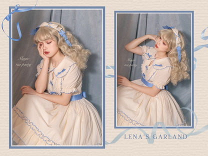 Magic Tea Party - Lena's Garland - Solid Color Lolita OP
