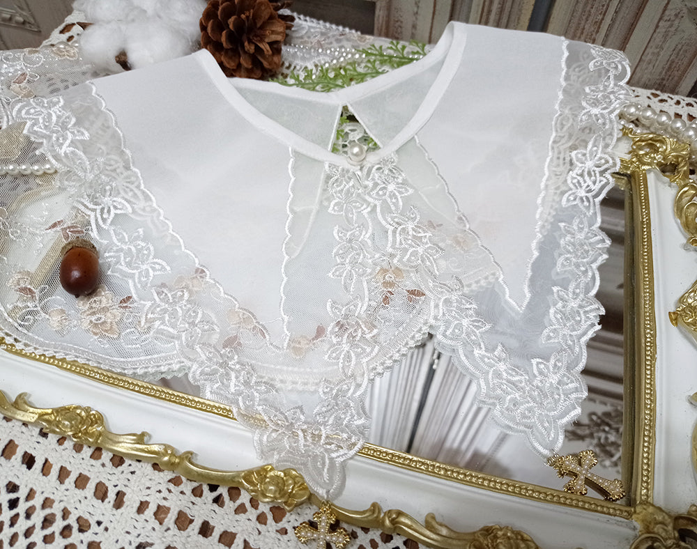 Miss point - Rose Silhouette - Lace Bow KC Lolita Accessories