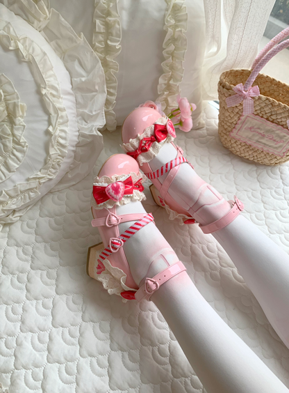 Aimee - Strawberry Limited 2.0 - Sweet Lolita Mary Jane Heel Shoes