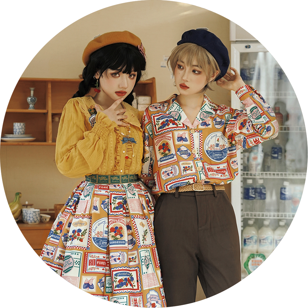 Miss Point - Vintage American Double-layer Lolita Blouse