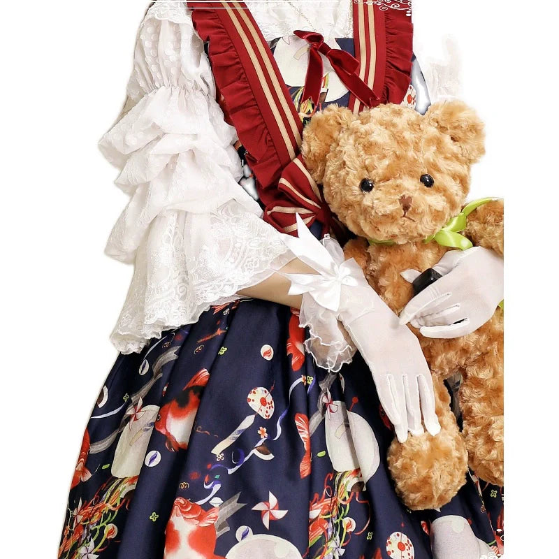 Airfreeing - Wendy - Elegant Lolita Blouse Chiffon Off-Shoulder Virago Sleeve Blouse