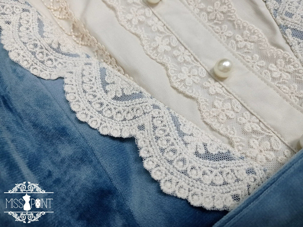 Miss Point - Customized Lolita Dress Vintage Elegant Velvet OP Dress