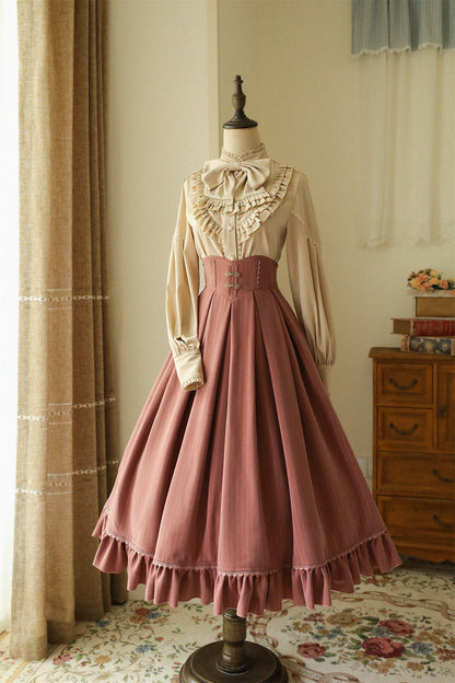 Forest Wardrobe - North of the Forest - Classic Lolita Striped Vest Skirt Set