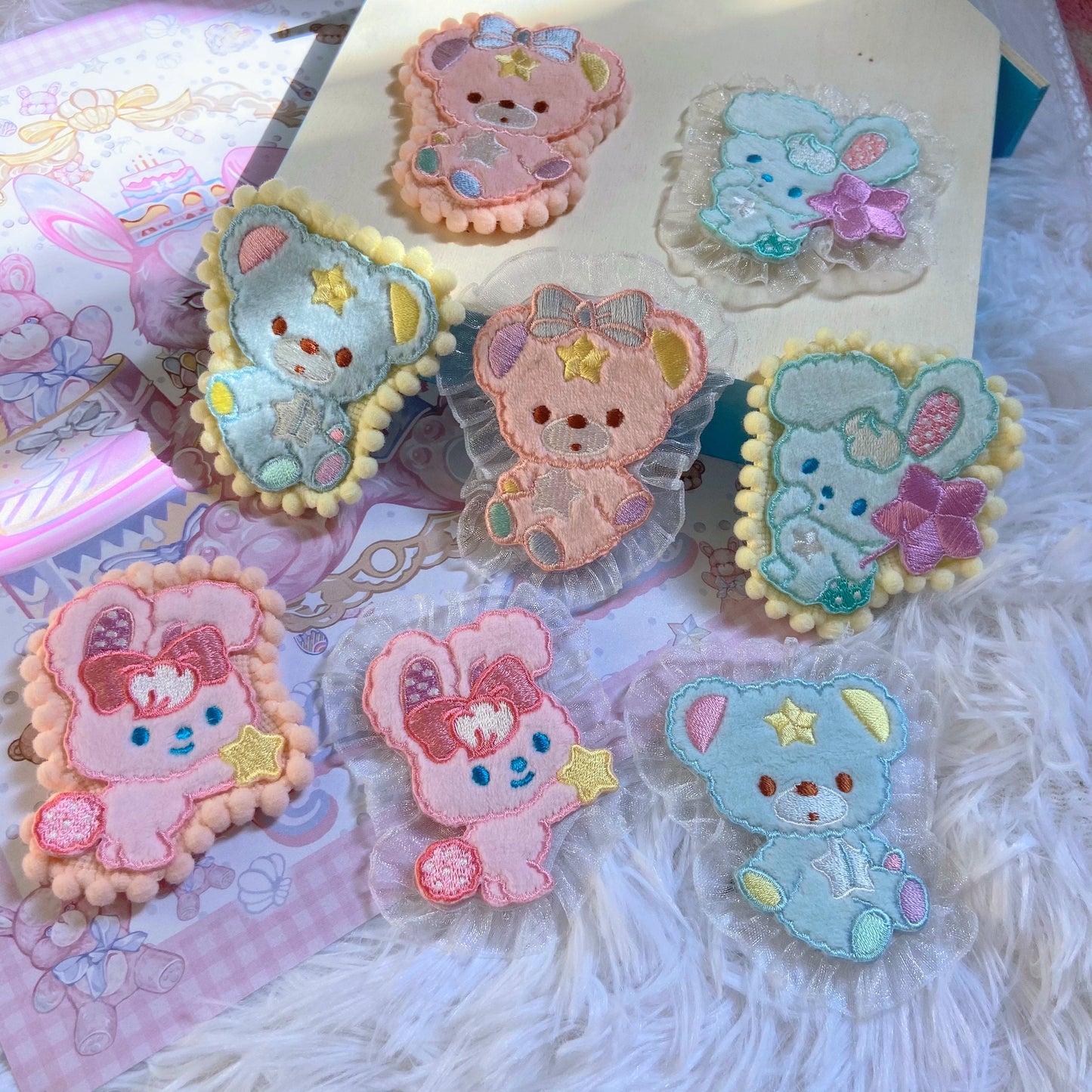 Bear Doll - D&I&T - Cute Lolita Badge and Hair Clip Accessory