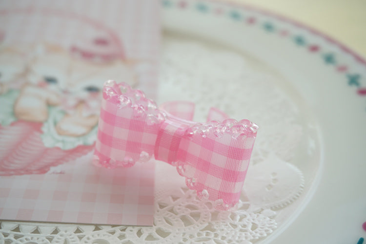 Cat Tea Party - Sweet Lolita Bow Ring and Necklace