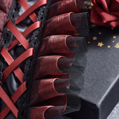 Sugar Time - Gothic Lolita Burgundy Hair Accessory