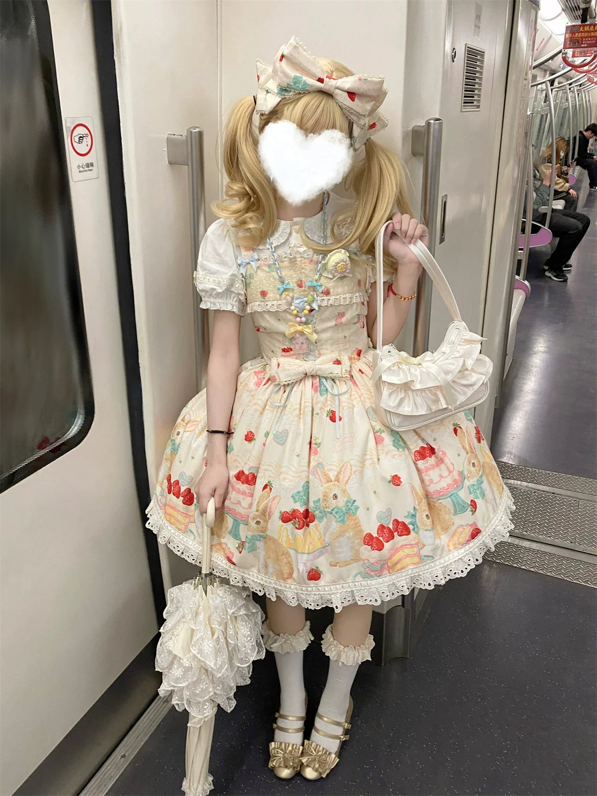 Dark Star Island - Honey Bunny Cake - Sweet Lolita JSK/OP/Strap SK/Shirt