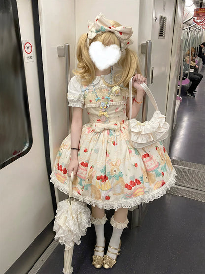 Dark Star Island - Honey Bunny Cake - Sweet Lolita JSK/OP/Strap SK/Shirt