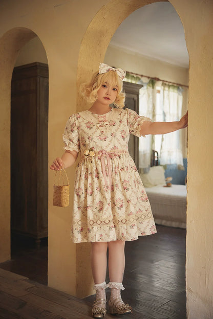 Miss Point - Customized Elegant Lolita OP Dress Cute Daily Girl Short Lolita Dress