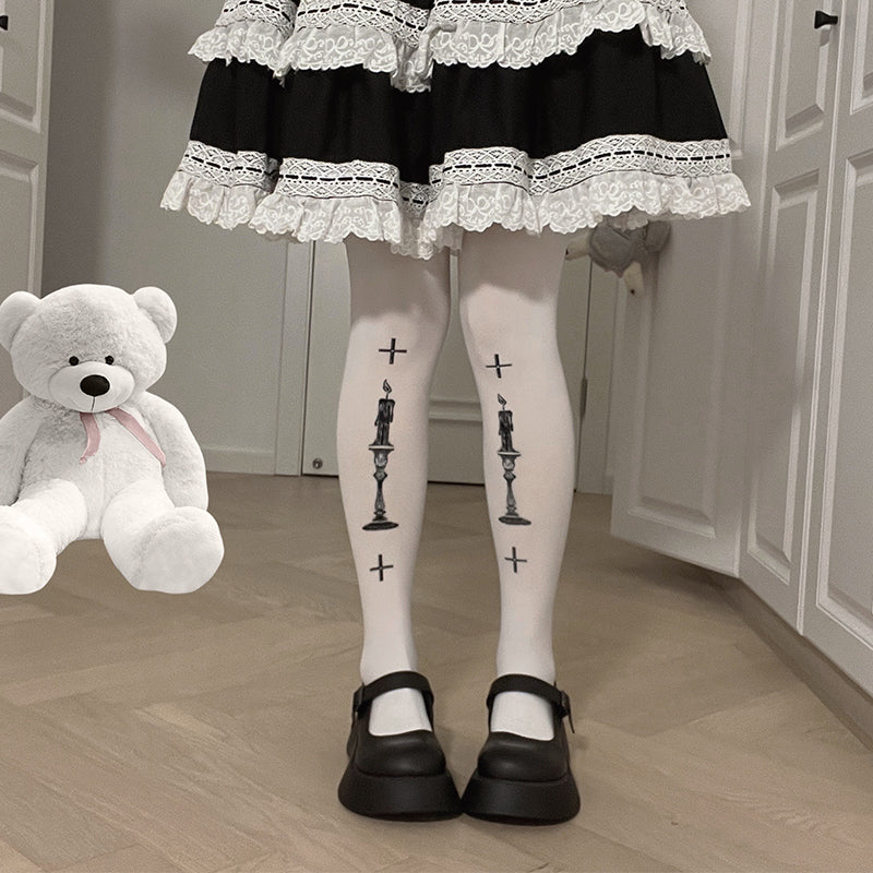 Roji roji - Gothic 80D Velvet Lolita Tights