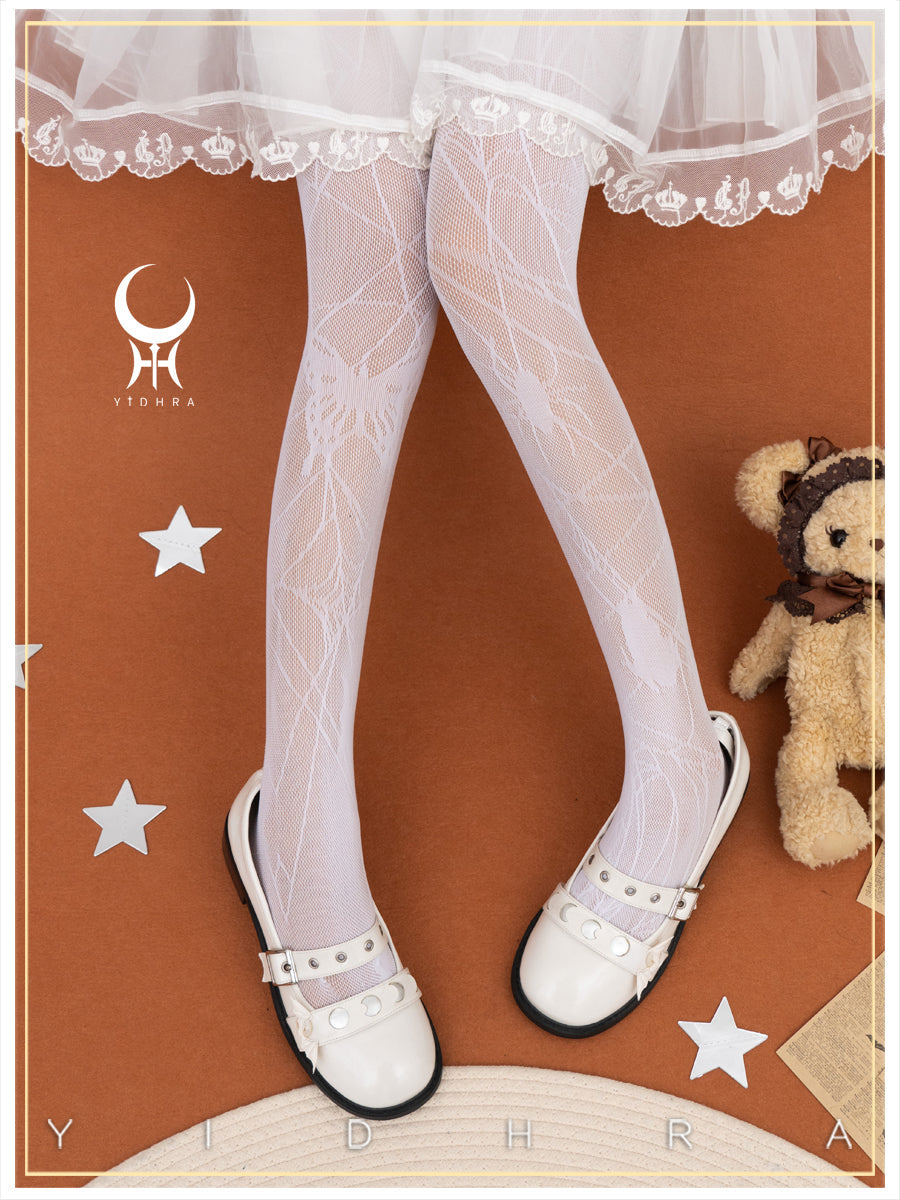 Yidhra - Gothic Lolita Spider Butterfly Net Pantyhose
