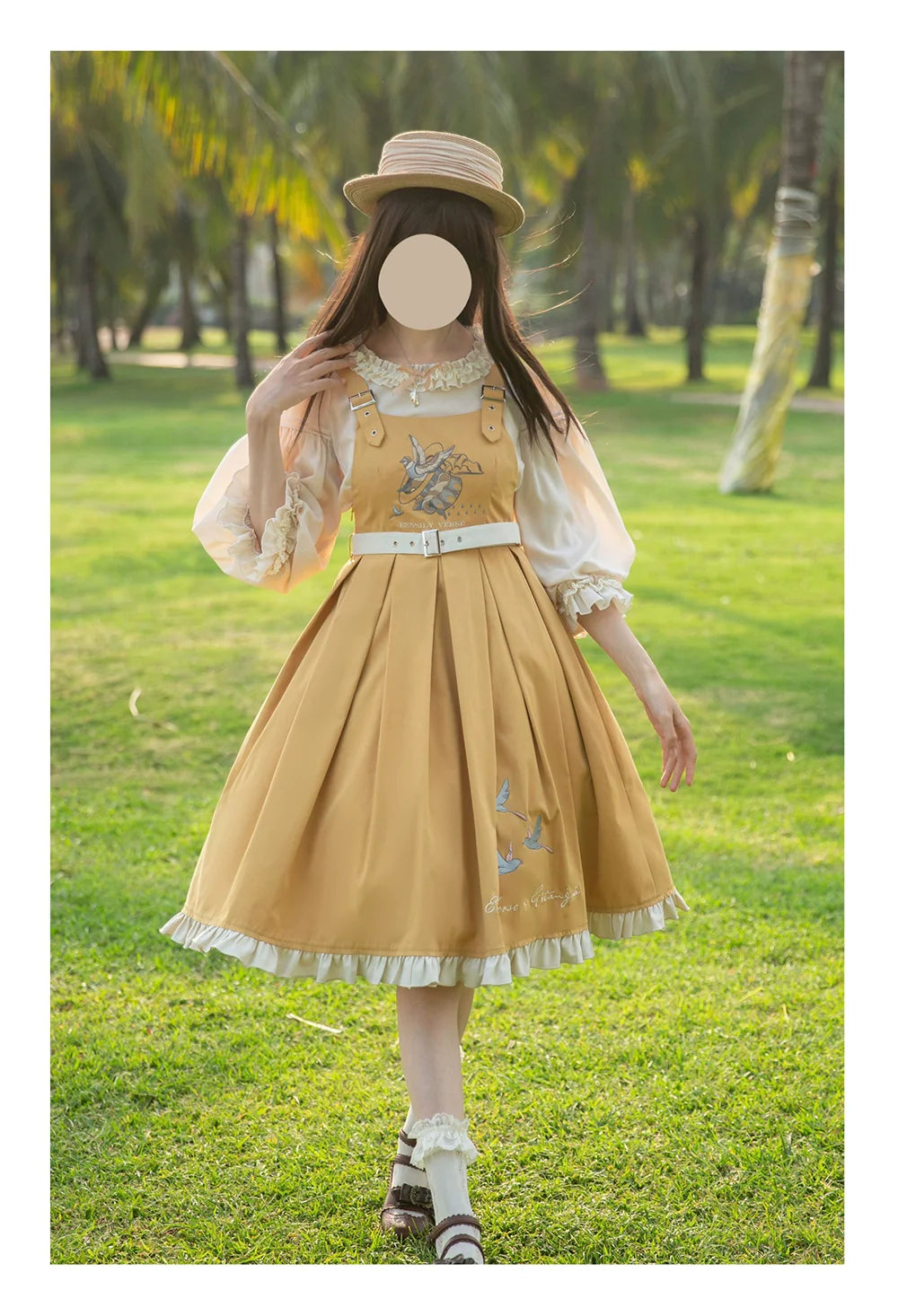 EESSILY - Flying Bird - Plus Size Elegant Lolita JSK Dress With Bird Embroidery