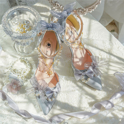 Sky Rabbit - Flower Wedding Elegant Lolita High Heel Shoes