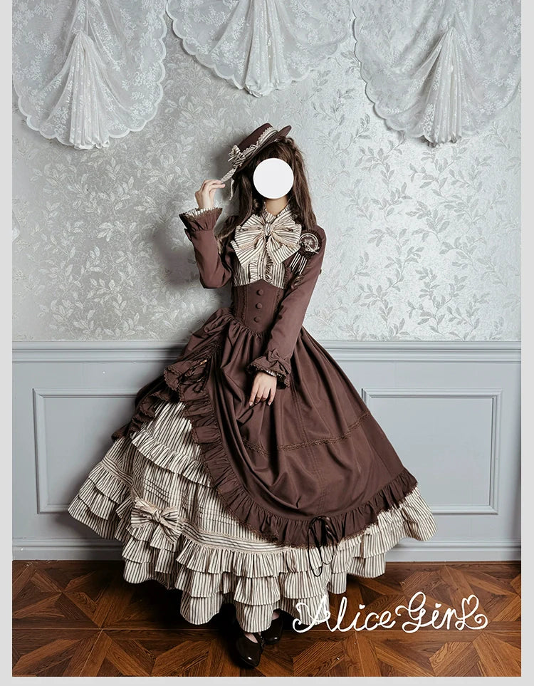 Alice Girl - Duke of Victoria - Classic Lolita SK & Overskirt Set