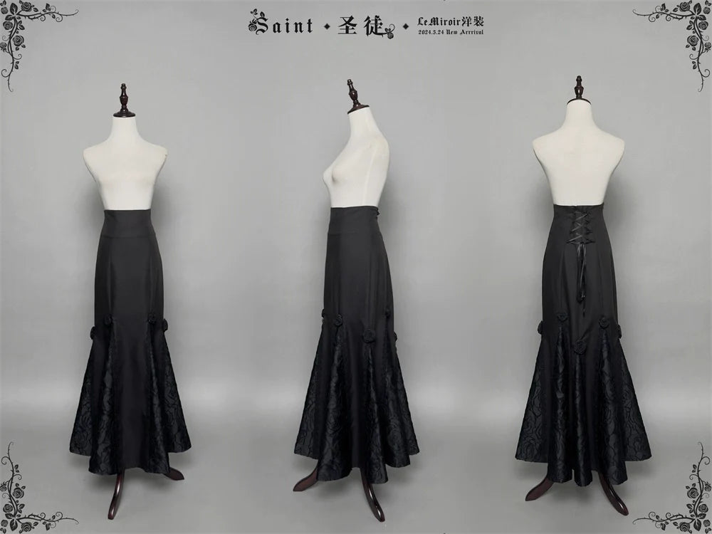 LeMiroir - Saint - Gothic Lolita Bolero Skirt Mermaid Dress Corset