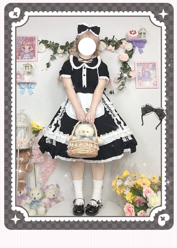 Niu Niu - Plus Size Lolita Nurse Summer OP Dress