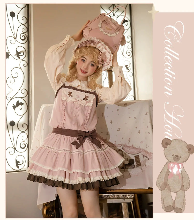 Mademoiselle Pearl - Lovely Lolita Dress OP Cloak Blouse SK Set