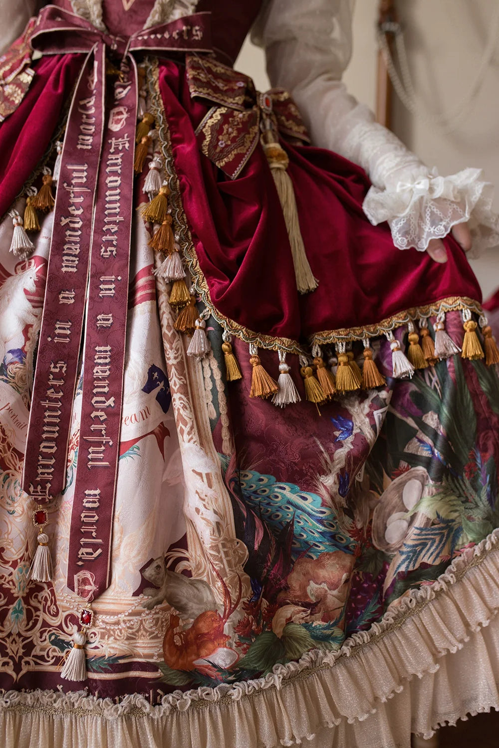 Miss Point - Kaleidoscope - Retro Lolita Dress Oil Painting Print JSK Dress Customized