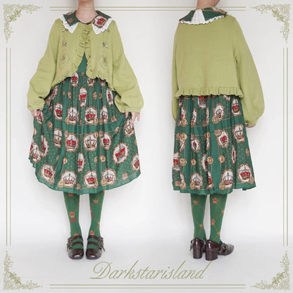 Dark Star Island - Sugar Frost - Sweet Lolita Cardigan Knit Embroidered Sweater