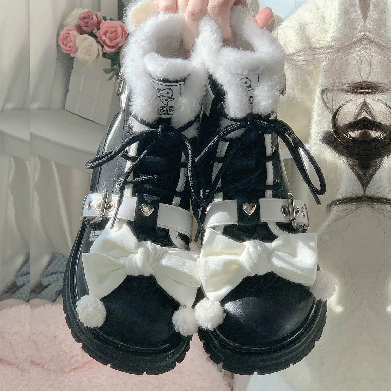 StarsCrwon - Sweet Lolita Shoes Winter Lolita Martin Boots