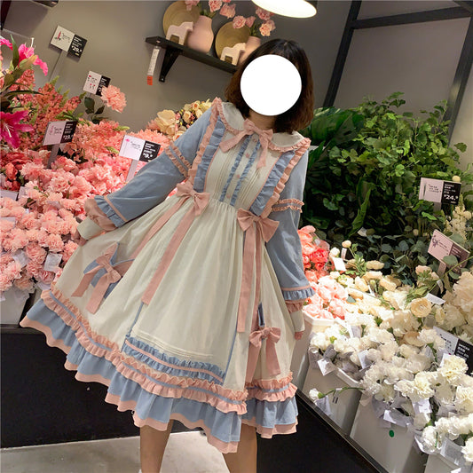 Niu Niu - Plus Size Lolita Dress Oversized OP, Long Sleeve