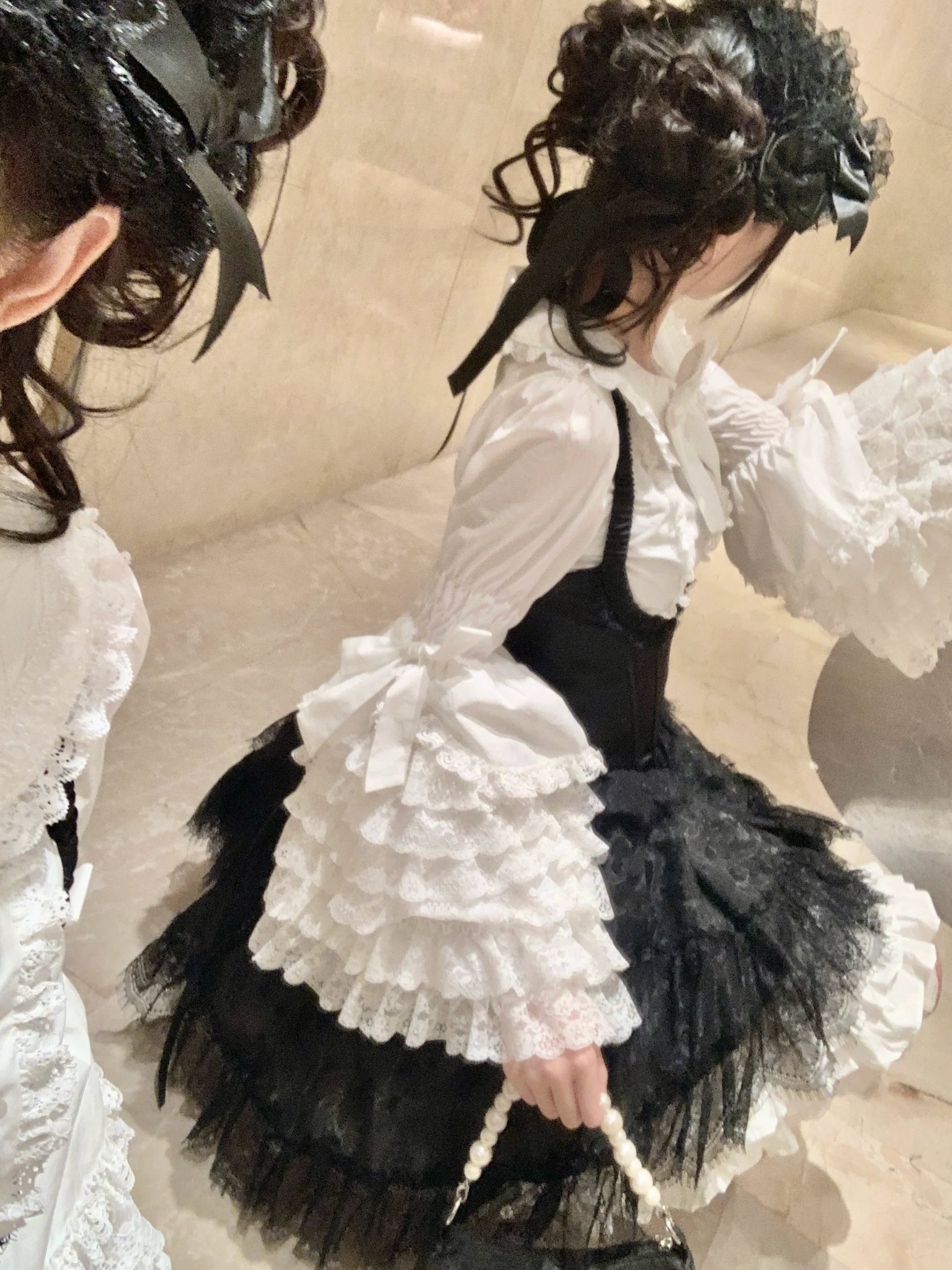Mengfuzi - Cannelﾃｩs - Elegant Lolita Cotton Blouse, Hime Sleeve