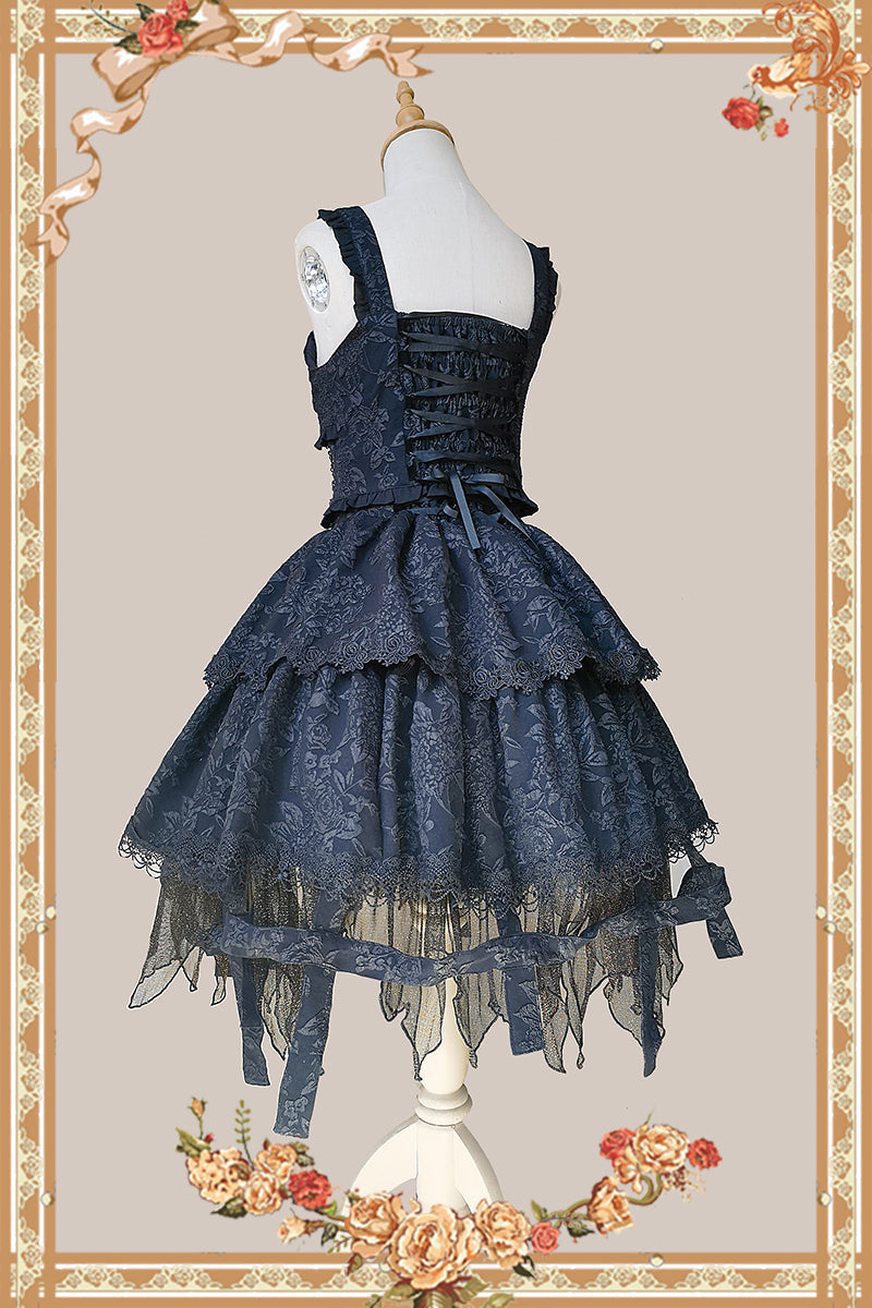 Infanta - Witch's Apprentice - Gothic Lolita Split Type Black Suit