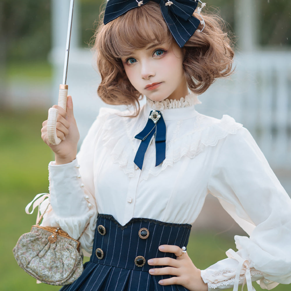 Miss Point - Rose Doll - Elegant Lolita Mutton Sleeve Blouse