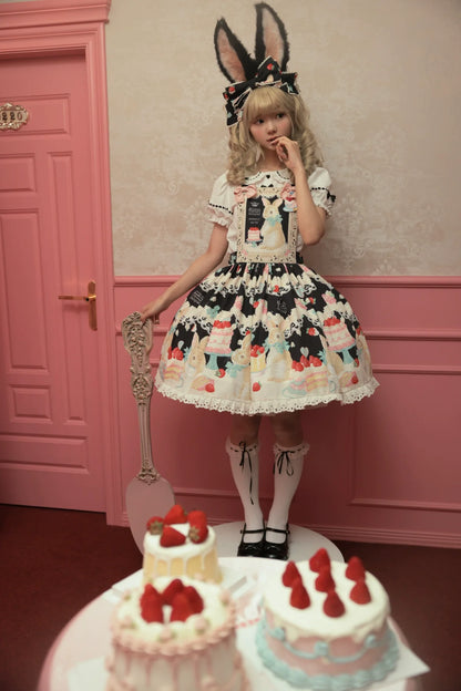 Dark Star Island - Honey Bunny Cake - Sweet Lolita JSK/OP/Strap SK/Shirt