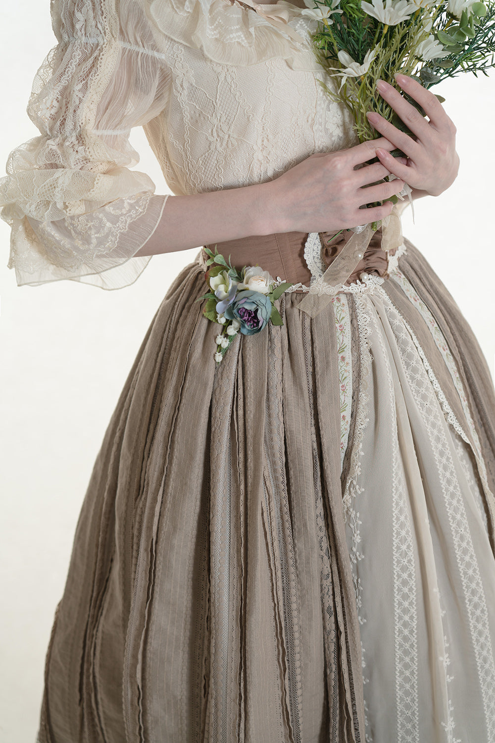 Miss Point - The Sally Gardens - Fish Bone High Waist Lolita Skirt