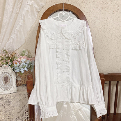 MIST - Sweet Lolita Blouse Doll Collar Multicolor