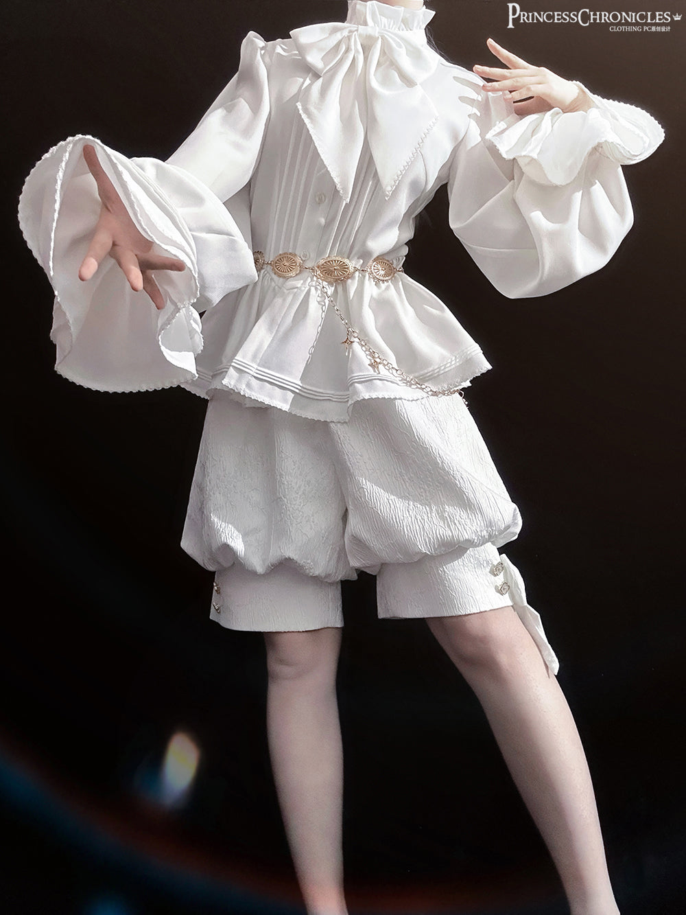 Princess Chronicles - Rabbit Hunting White Moonlight - Retro Ouji Lolita White Vest