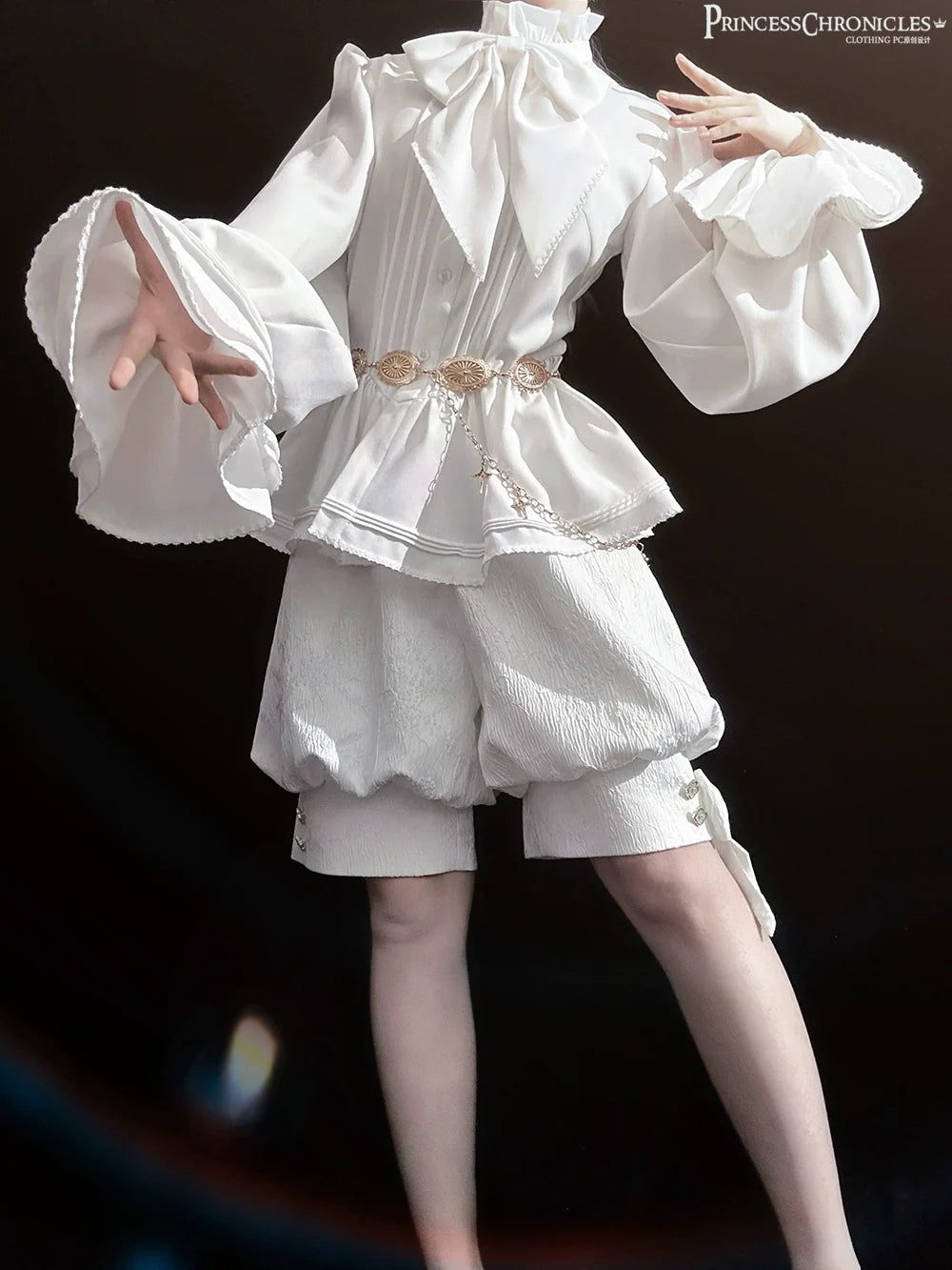 Princess Chronicles - Rabbit Hunting White Moonlight - Retro Gothic Lolita Metal Waist Chain