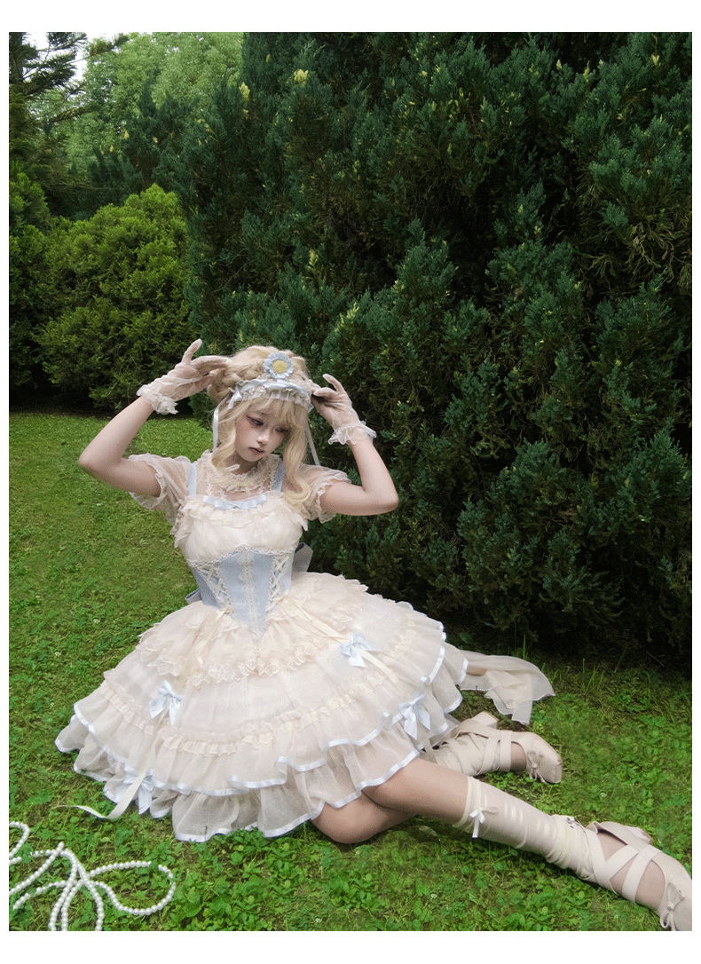 ZhiJinYuan - Time Waltz - Sweet Lolita Short Dress Ballet Style JSK