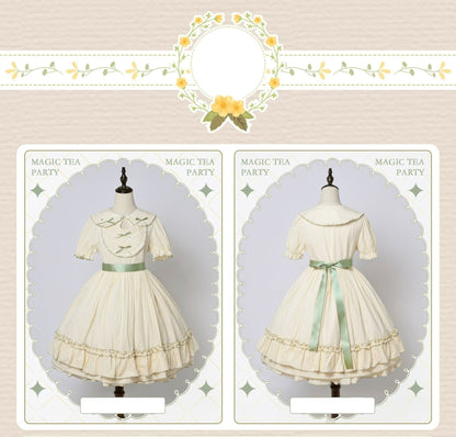Magic Tea Party - Lena's Garland - Solid Color Lolita OP