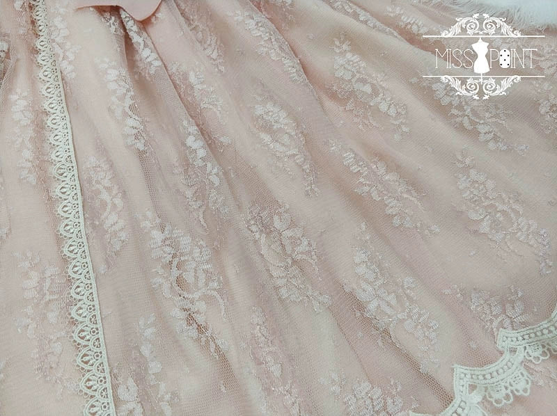 Miss Point - Dawn Girl - Reto Elegant lolita OP Dress Lace Long Sleeve