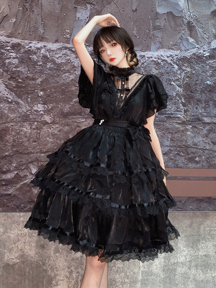 Your Princess - Castle Night - Dark Themed Gothic Lolita OP