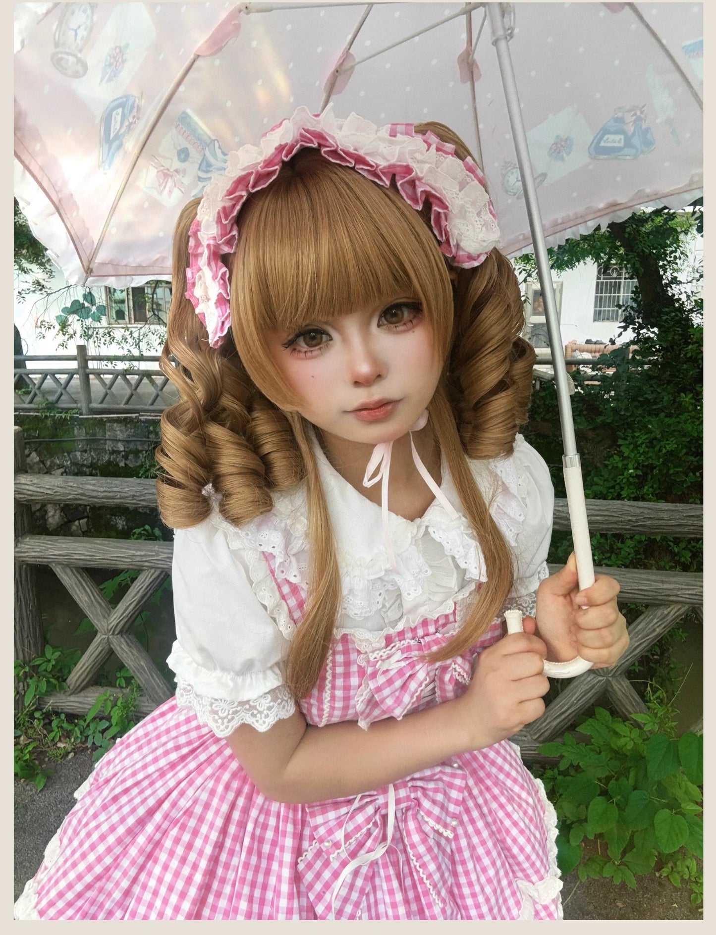 TaTaTa Lolita - Plaid Baileys - Old School Lolita Pink Plaid JSK